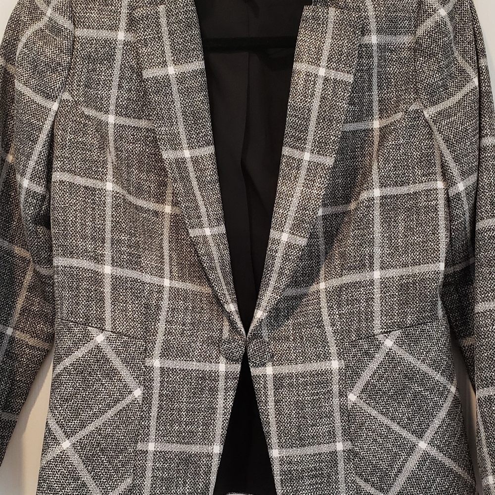 WHBM Windowpane Jacket - Picture 2 of 4